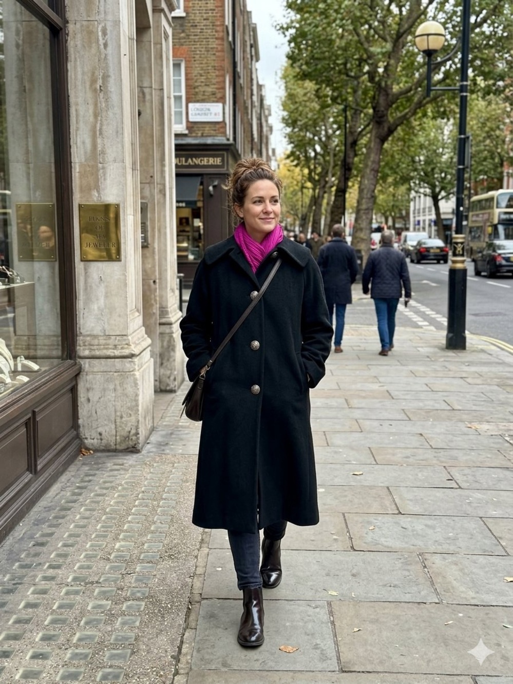 Vintage Mid-Century Black A-Line Swing Coat - The White House San Francisco
